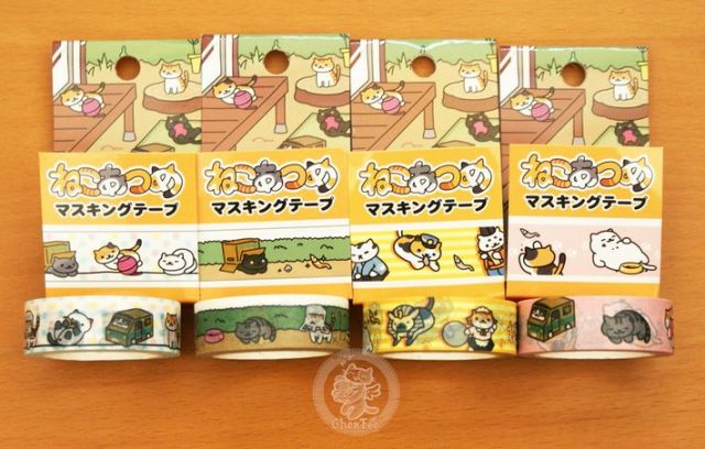 boutique-papeterie-kawaii-shop-chezfee-com-sticker-masking-washi-tape-authentique-officiel-neko-atsume-fabrique-japon-pas-cher